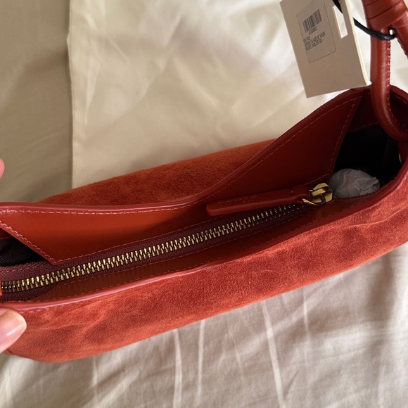 NWT STAUD Valerie Shoulder Bag, Auburn Suede - Picture 10 of 12